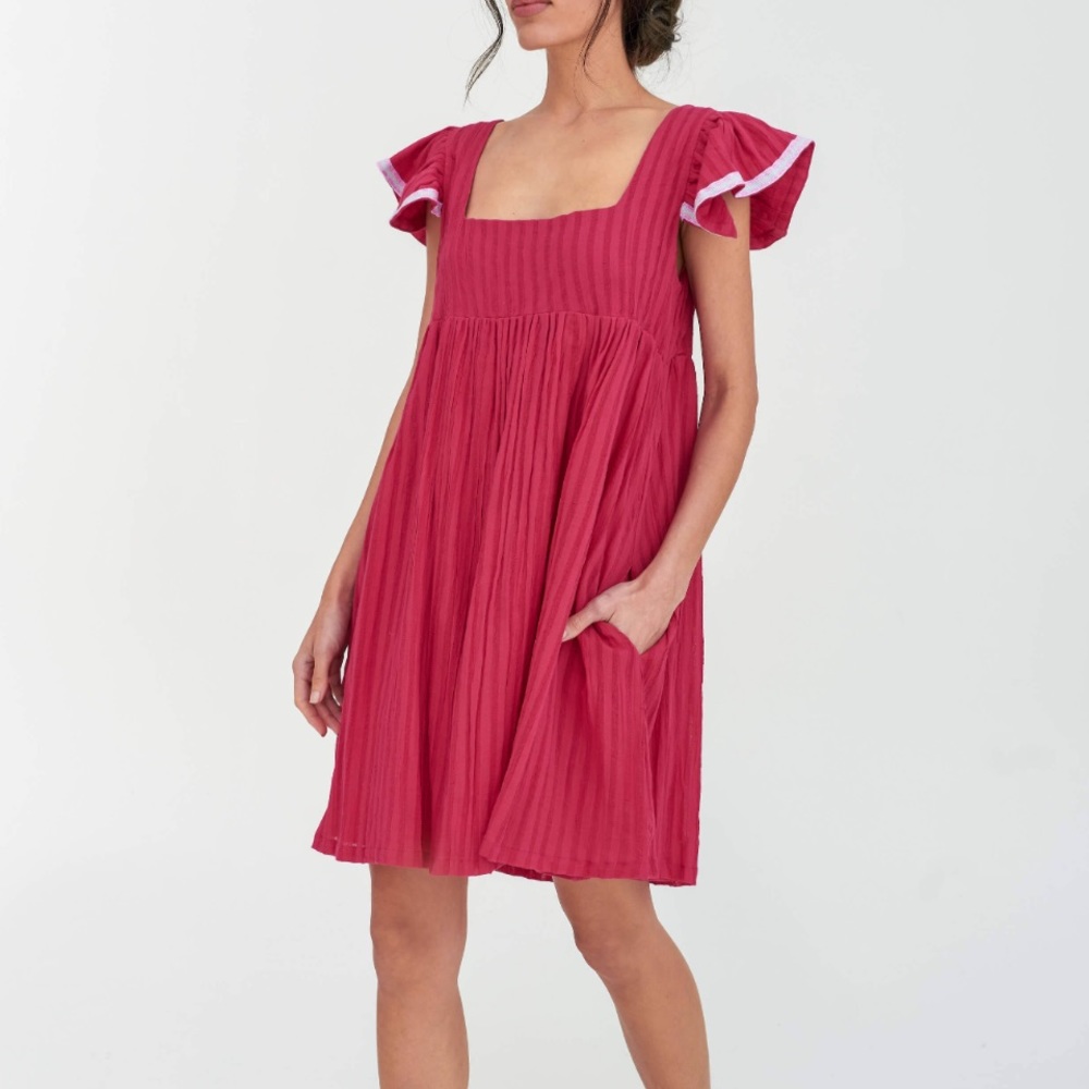 PITUSA Flutter Sleeve Babydoll Dress SZ O/S